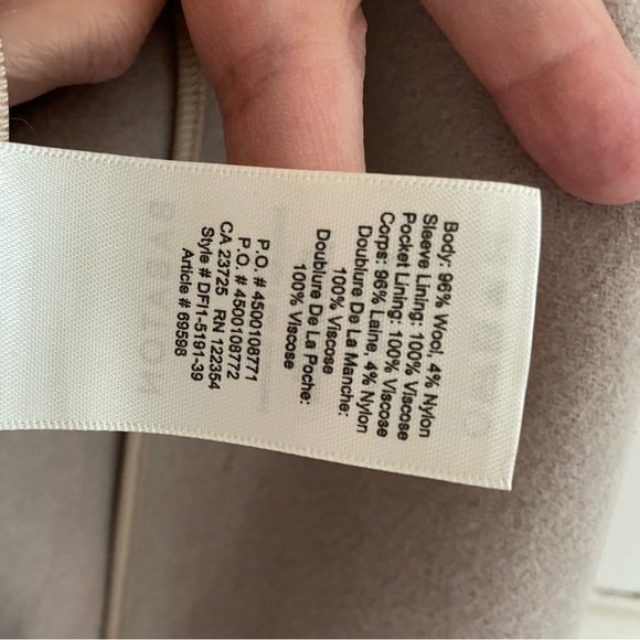 SOLD Aritzia Babaton Stedman Coat, Taupe, size S - Picture 5 of 5